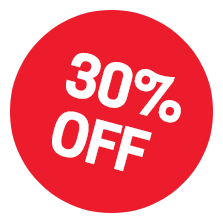 30 percent off