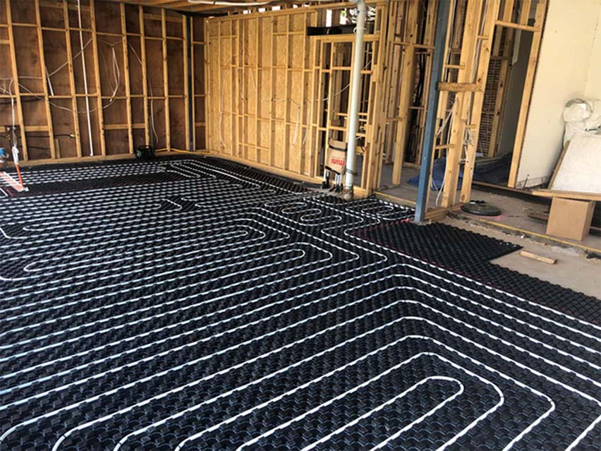 In Screed Floor Heating Installation